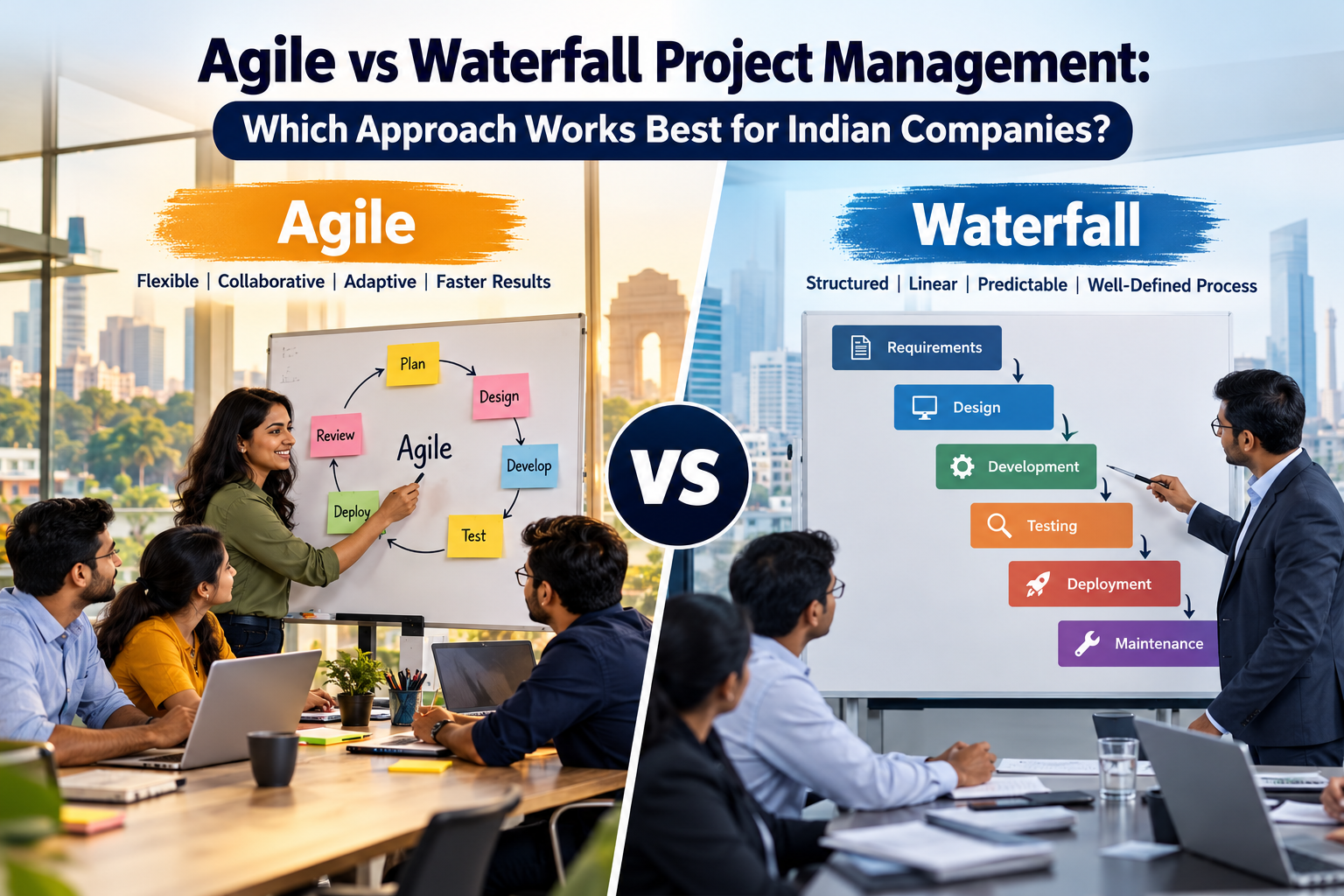 Agile vs Waterfall Project Management: Which Approach Works Best for Indian Companies?